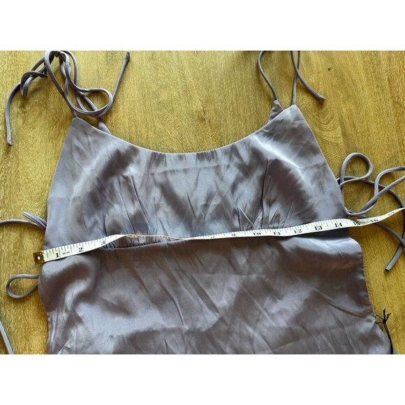 Superdown NWT Tanea Mini Dress Lavender Strappy Bow Ties Size Medium - Picture 7 of 9